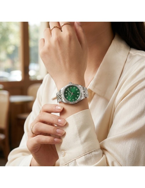 Reloj G-force C-307 Casual Acero Mujer + Estuche Premium