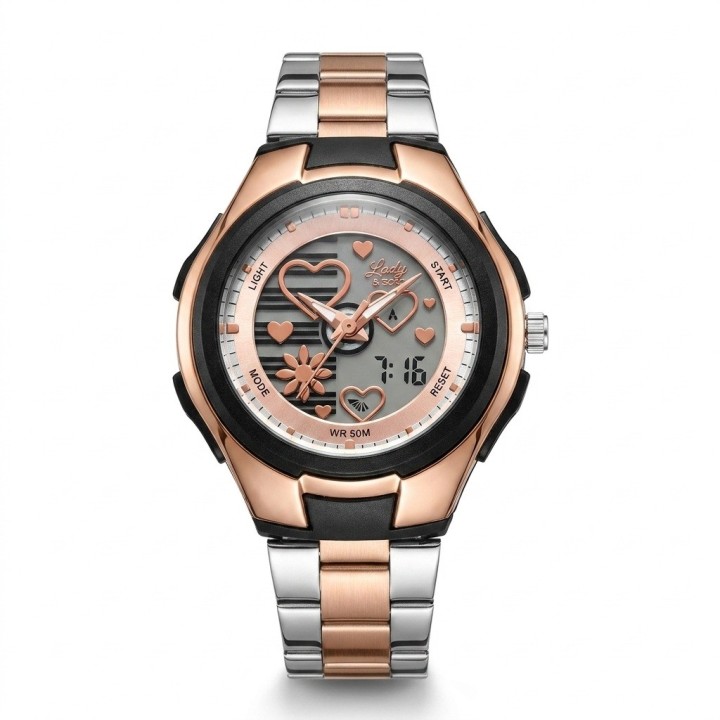Reloj G-force Al206 Digital Love De Dama + Estuche Premium