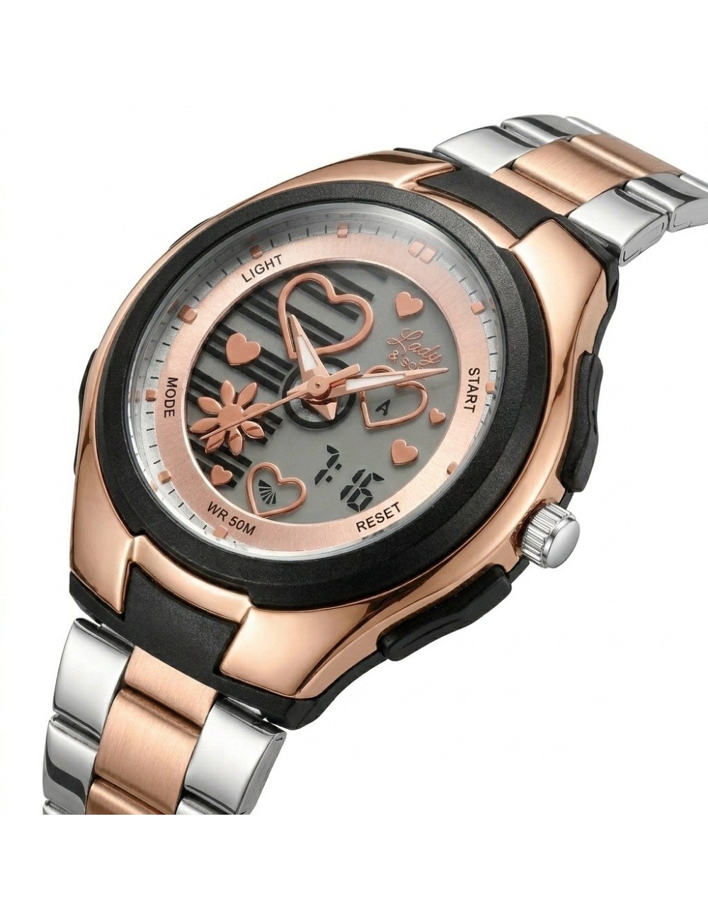 Reloj G-force Al206 Digital Love De Dama + Estuche Premium