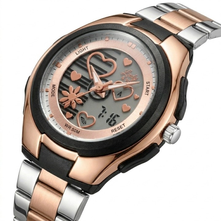 Reloj G-force Al206 Digital Love De Dama + Estuche Premium