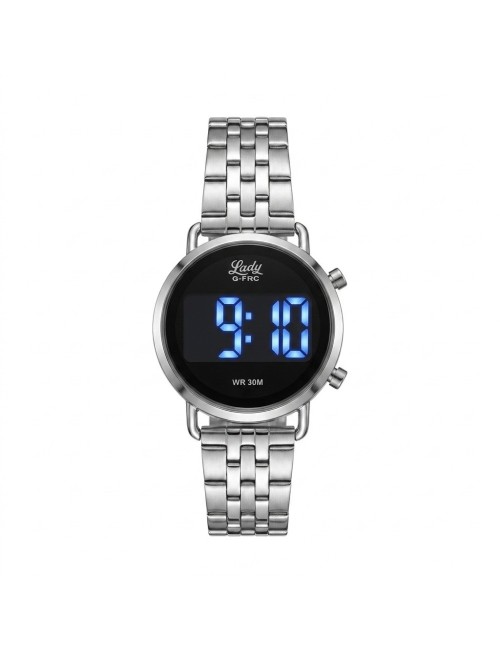 Reloj G-force Al207 Digital Acero Mujer + Estuche Premium