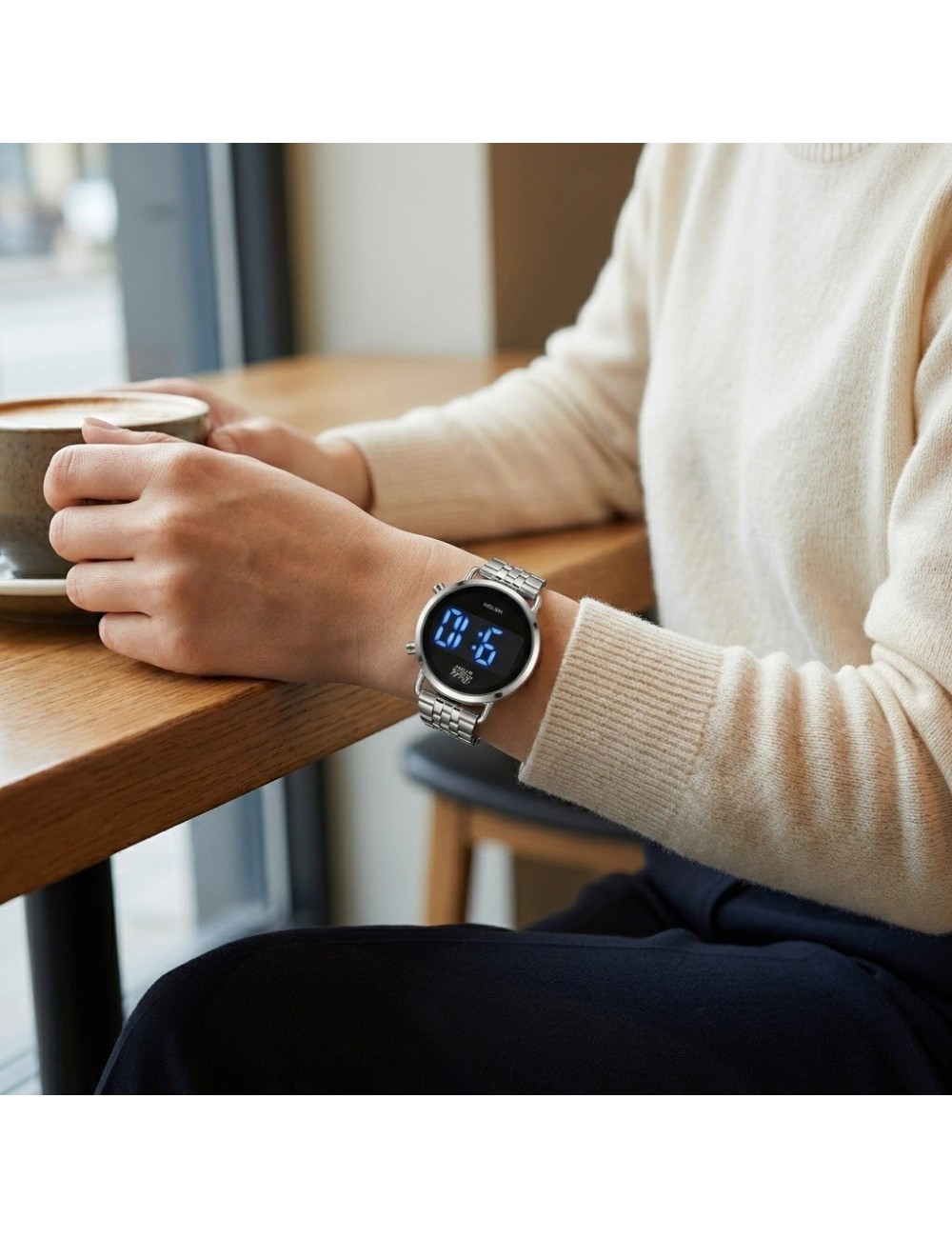 Reloj G-force Al207 Digital Acero Mujer + Estuche Premium