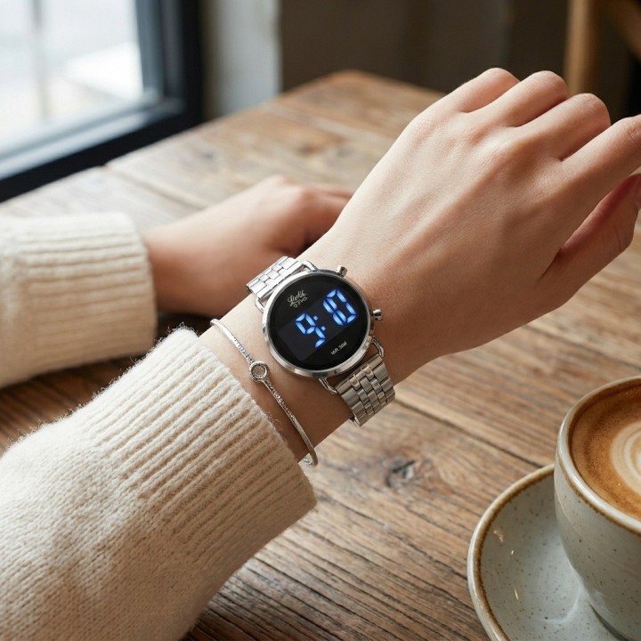 Reloj G-force Al207 Digital Acero Mujer + Estuche Premium