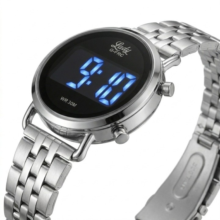 Reloj G-force Al207 Digital Acero Mujer + Estuche Premium