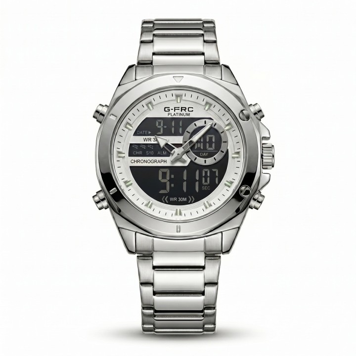 Reloj G-force Al195 Digital Doble Hora + Estuche Premium