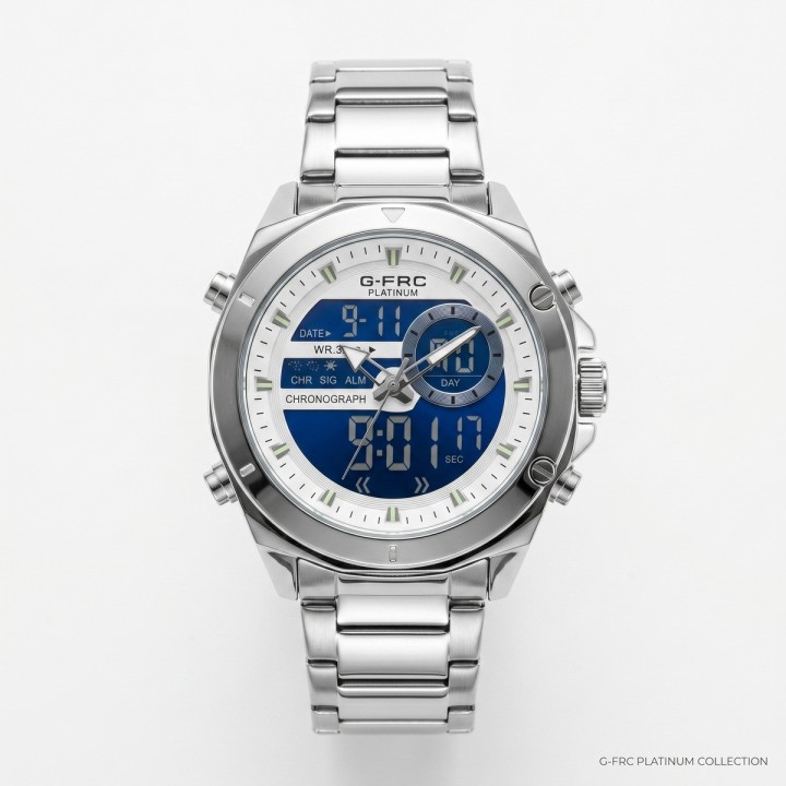 Reloj G-force Al195 Digital Doble Hora + Estuche Premium