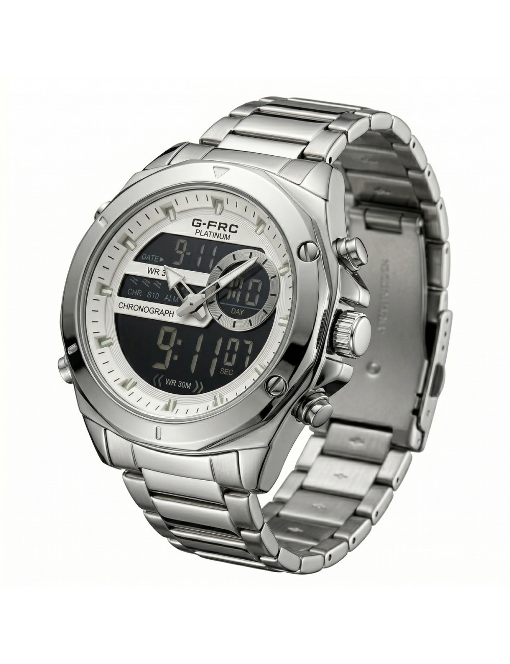 Reloj G-force Al195 Digital Doble Hora + Estuche Premium