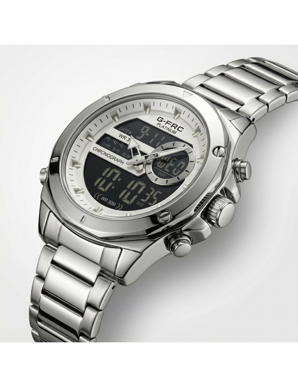 Reloj G-force Al195 Digital Doble Hora + Estuche Premium