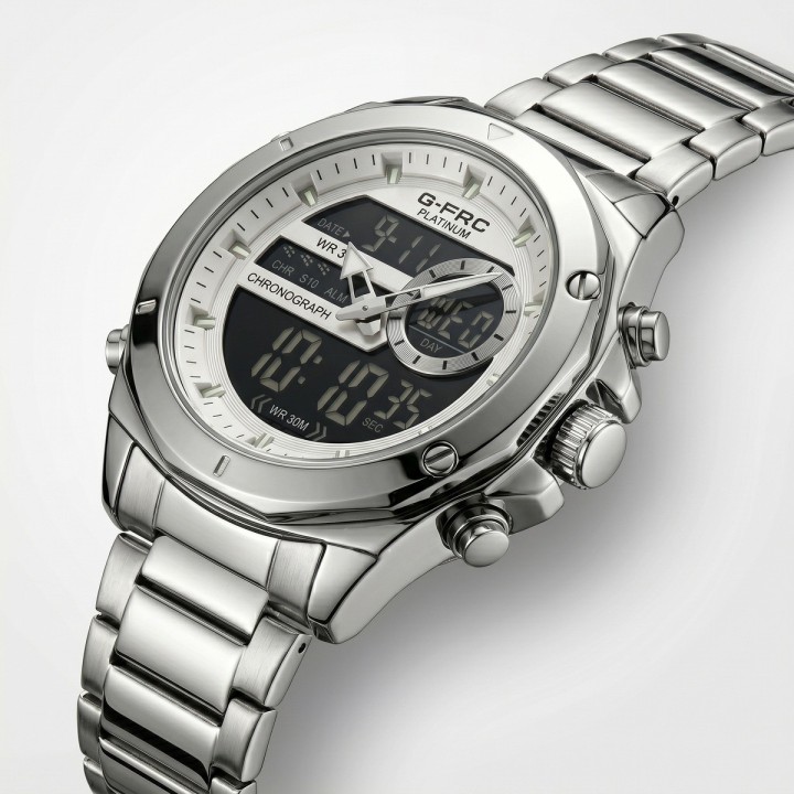 Reloj G-force Al195 Digital Doble Hora + Estuche Premium