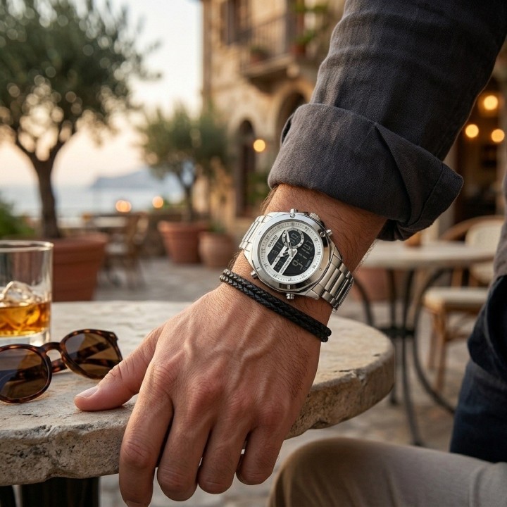 Reloj G-force Al195 Digital Doble Hora + Estuche Premium