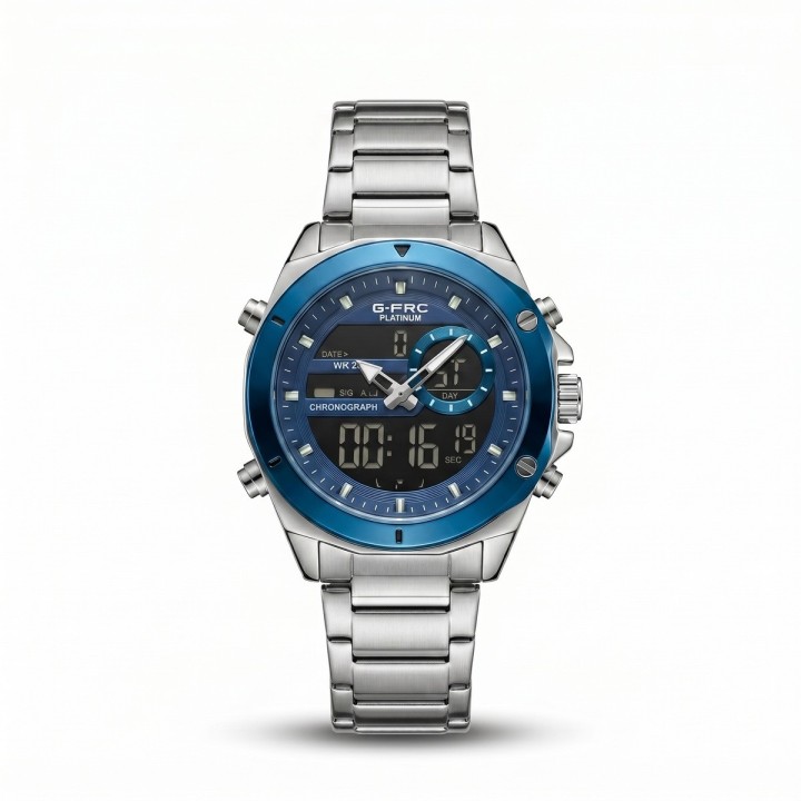 Reloj G-force Al195 Digital Doble Hora + Estuche Premium