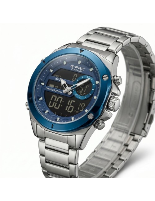 Reloj G-force Al195 Digital Doble Hora + Estuche Premium
