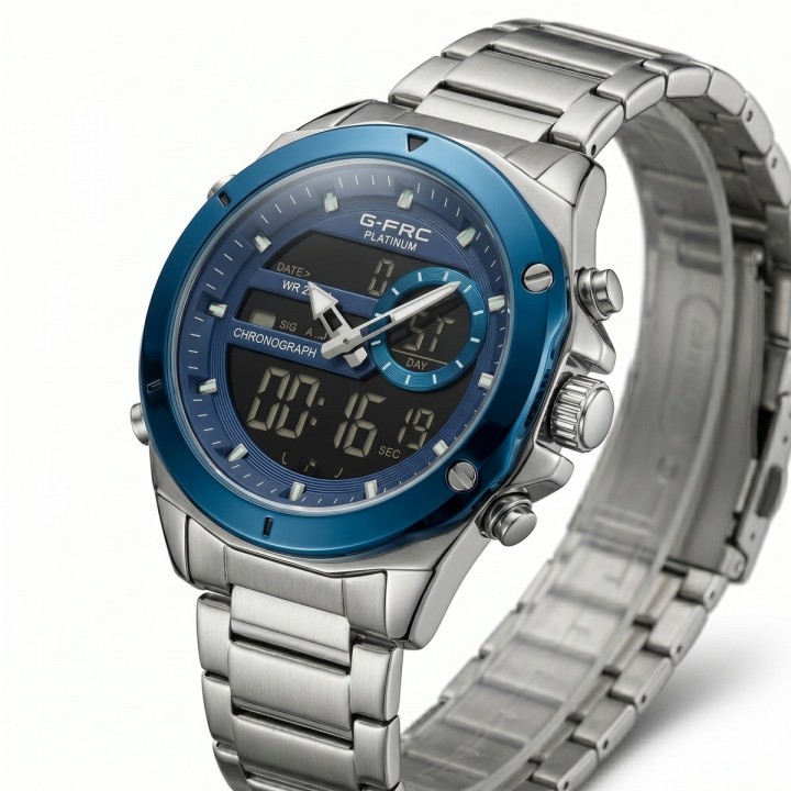 Reloj G-force Al195 Digital Doble Hora + Estuche Premium