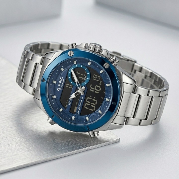 Reloj G-force Al195 Digital Doble Hora + Estuche Premium