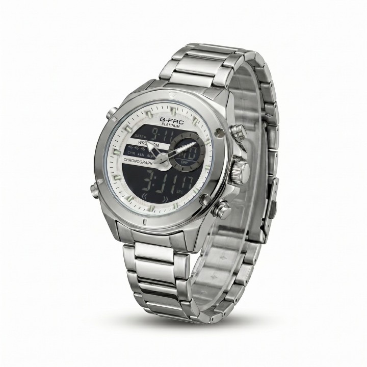 Reloj G-force Al195 Digital Doble Hora + Estuche Premium