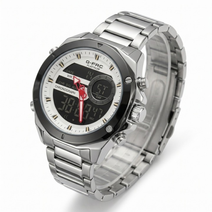 Reloj G-force Al195 Digital Doble Hora + Estuche Premium