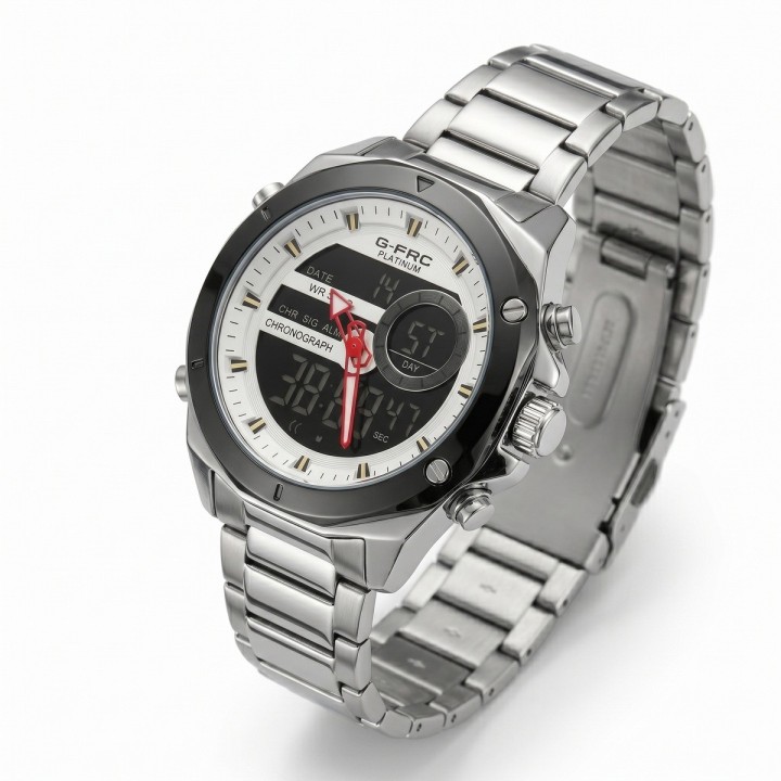 Reloj G-force Al195 Digital Doble Hora + Estuche Premium