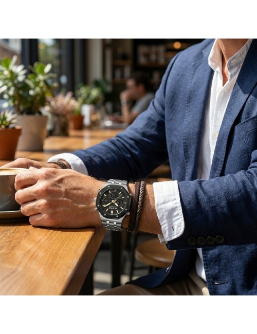 Reloj G-force Al186 Casual Acero Hombre + Estuche Premium