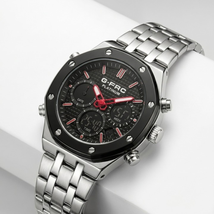 Reloj G-force Al186 Casual Acero Hombre + Estuche Premium