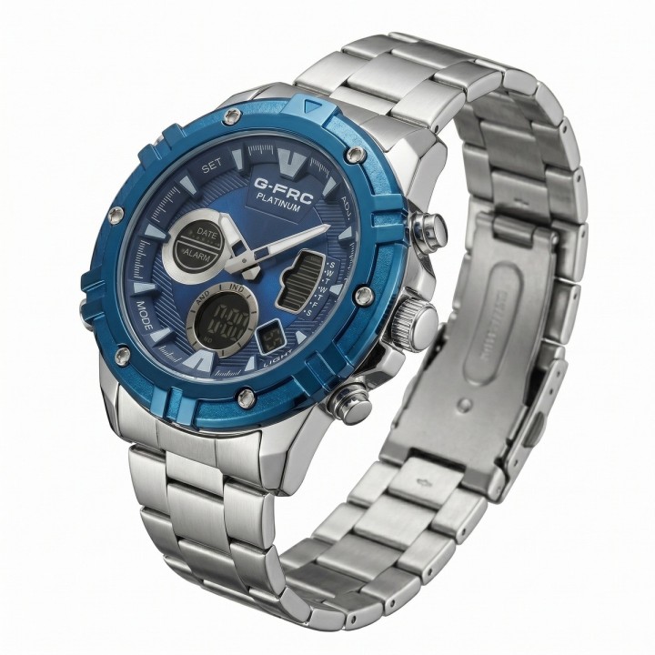 Reloj G-force Al185 Digital Doble Hora + Estuche Premium