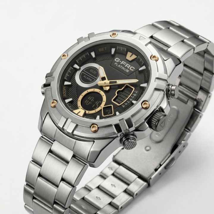 Reloj G-force Al185 Digital Doble Hora + Estuche Premium