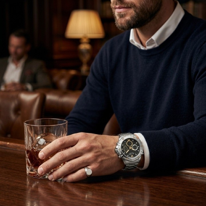 Reloj G-force Al185 Digital Doble Hora + Estuche Premium