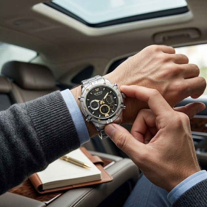 Reloj G-force Al185 Digital Doble Hora + Estuche Premium