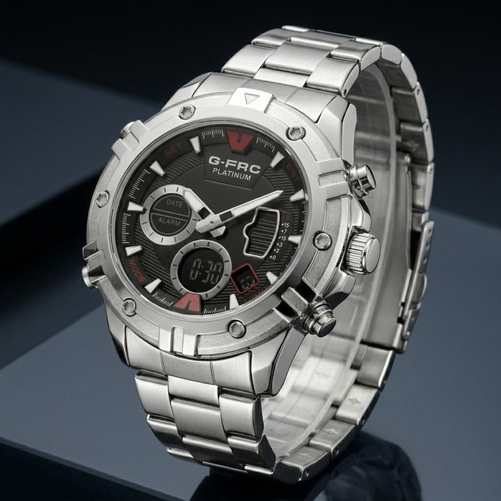 Reloj G-force Al185 Digital Doble Hora + Estuche Premium