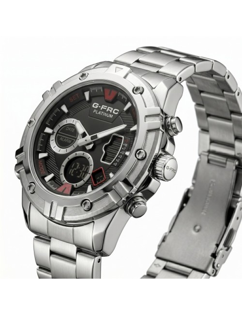 Reloj G-force Al185 Digital Doble Hora + Estuche Premium