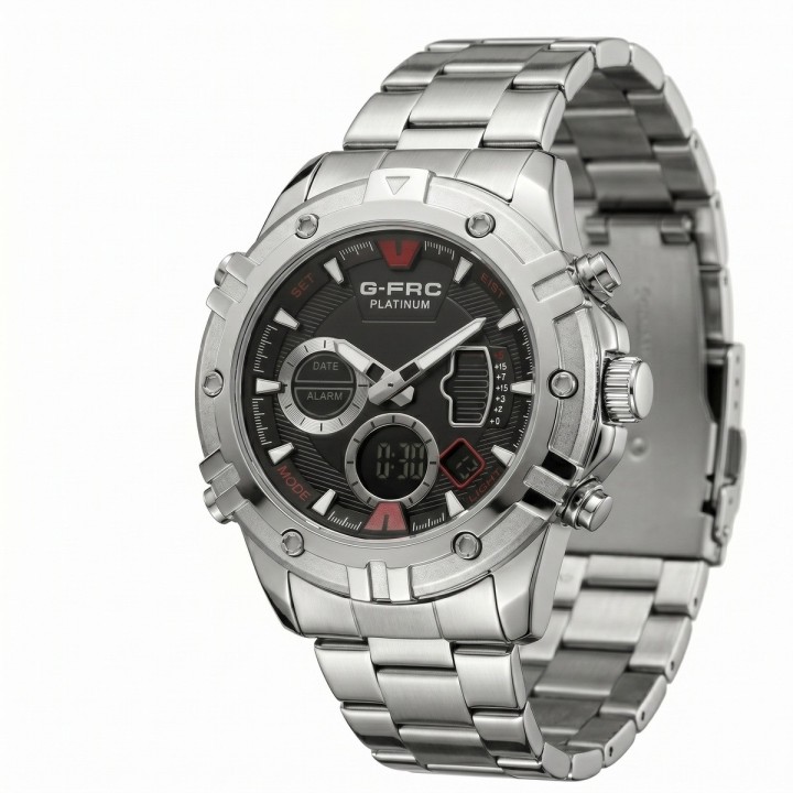 Reloj G-force Al185 Digital Doble Hora + Estuche Premium