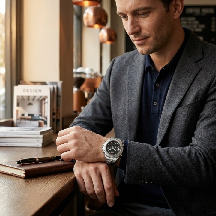 Reloj G-force Al185 Digital Doble Hora + Estuche Premium