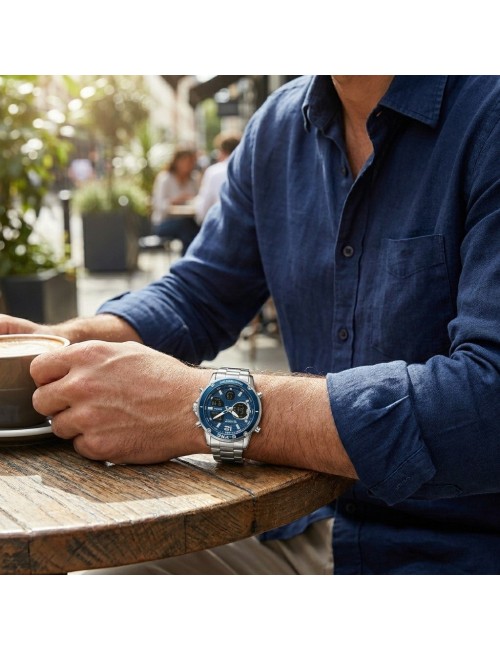 Reloj G-force Al182 Casual Acero Hombre + Estuche Premium