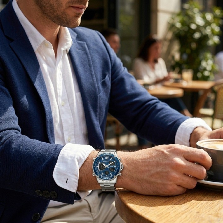 Reloj G-force Al182 Casual Acero Hombre + Estuche Premium