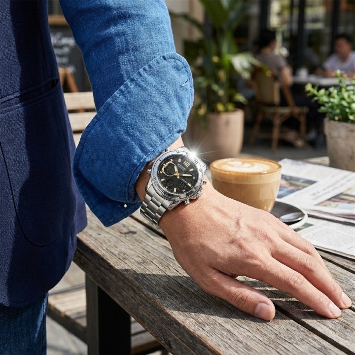 Reloj G-force Al182 Casual Acero Hombre + Estuche Premium