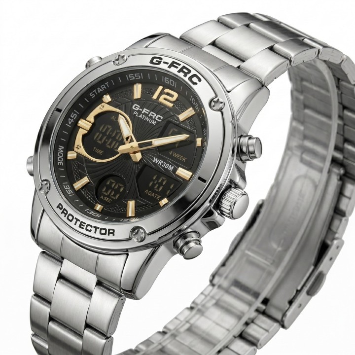 Reloj G-force Al182 Casual Acero Hombre + Estuche Premium