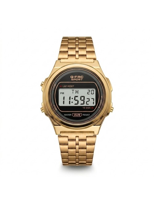 Reloj G-force A24160 Digital Acero Mujer + Estuche Premium