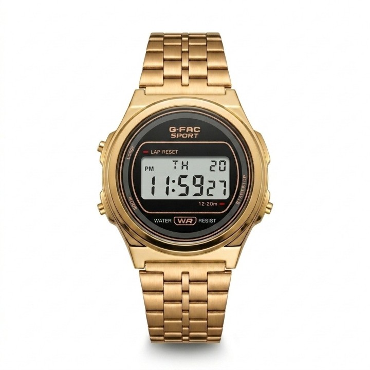 Reloj G-force A24160 Digital Acero Mujer + Estuche Premium