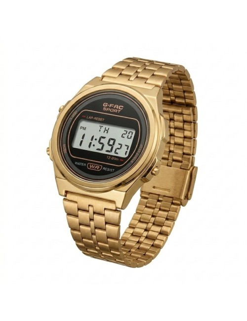 Reloj G-force A24160 Digital Acero Mujer + Estuche Premium