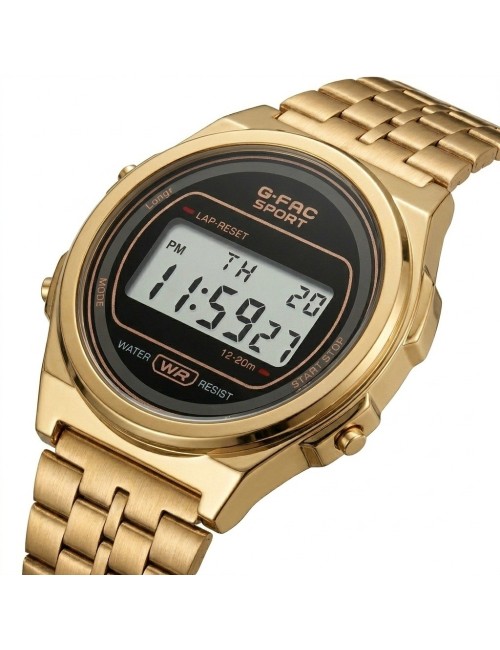 Reloj G-force A24160 Digital Acero Mujer + Estuche Premium