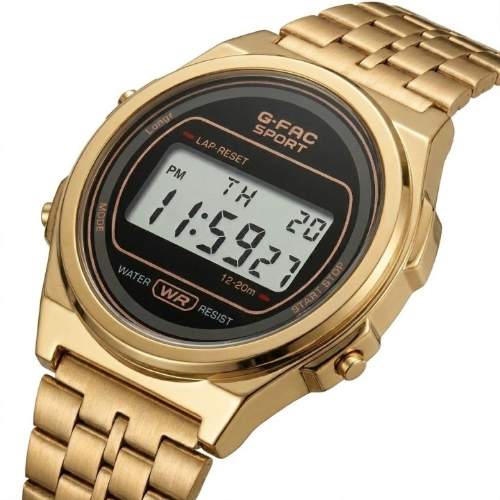 Reloj G-force A24160 Digital Acero Mujer + Estuche Premium