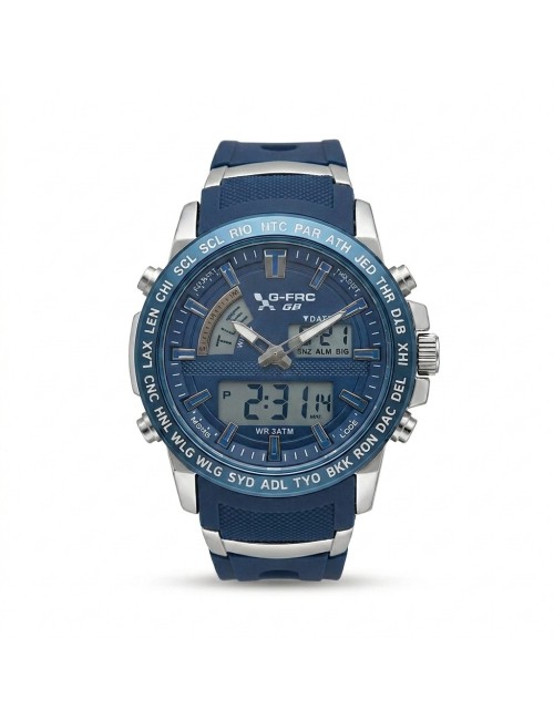 Reloj G-force Al190 Deportivo Doble Hora + Estuche Premium