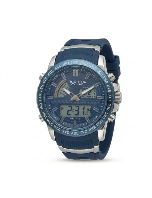 Reloj G-force Al190 Deportivo Doble Hora + Estuche Premium