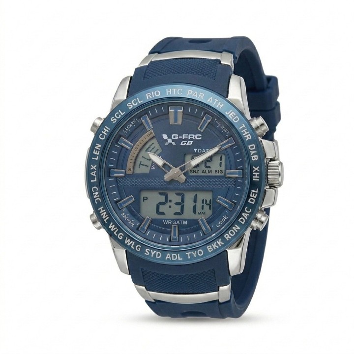 Reloj G-force Al190 Deportivo Doble Hora + Estuche Premium