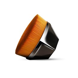 Brocha Maquillaje Pétalo Hexagonal Base Liquida Polvos Rubor