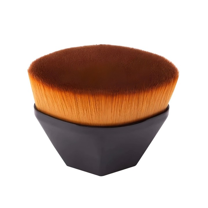 Brocha Maquillaje Pétalo Hexagonal Base Liquida Polvos Rubor