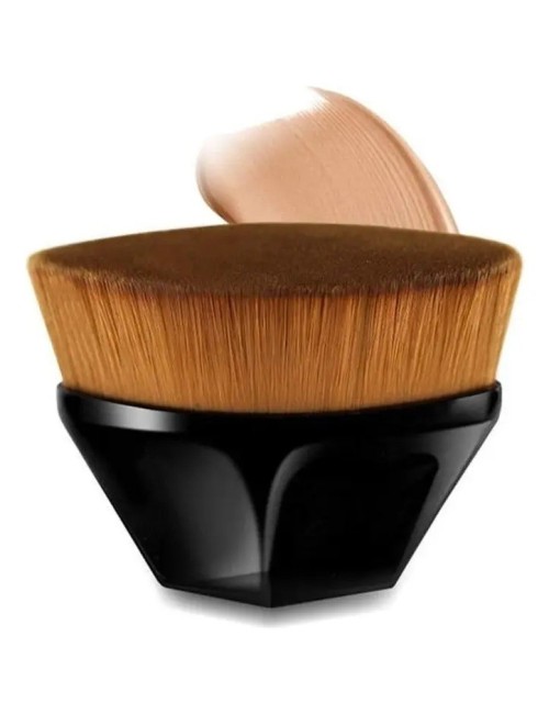 Brocha Maquillaje Pétalo Hexagonal Base Liquida Polvos Rubor