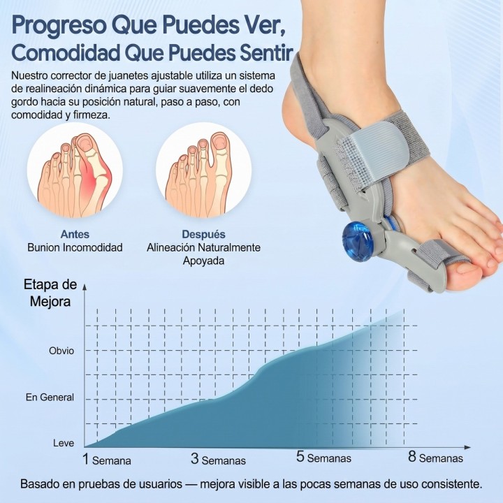 Corrector De Juanetes Ortopédico Ajustable Perilla Izq/der