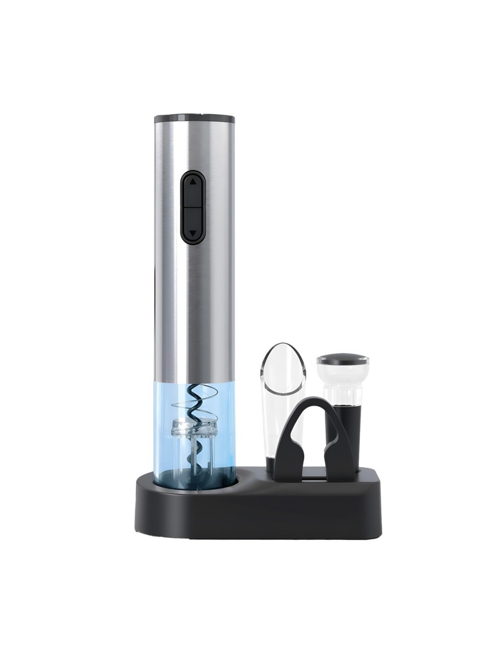 Kit Abridor De Vino Eléctrico Recargable Sacacorchos 4 En 1
