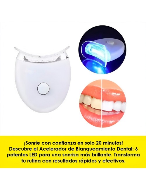 Kit Blanqueamiento Dental 20 Minutos Rx Luz Led Profesional