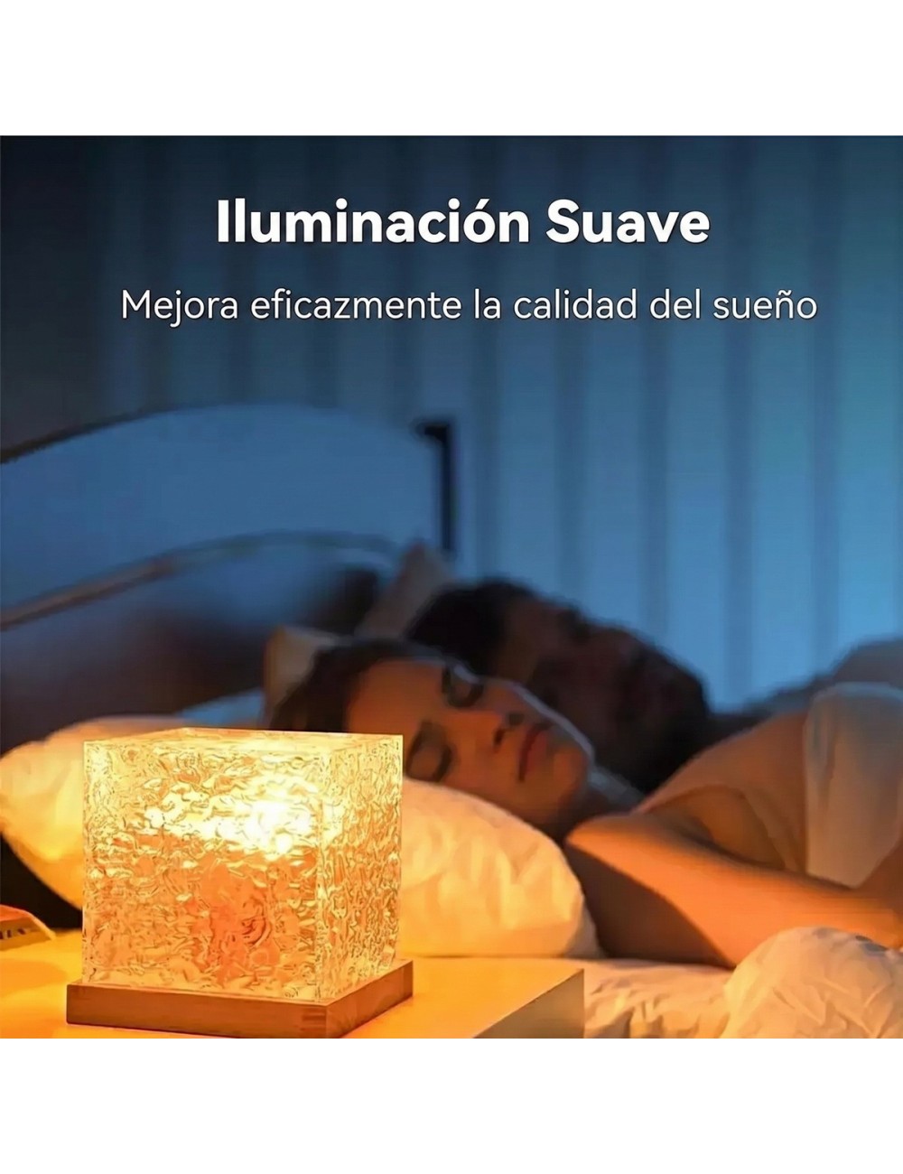 Lámpara Proyectora Cristal Ondas De Agua Rgb Control Remoto